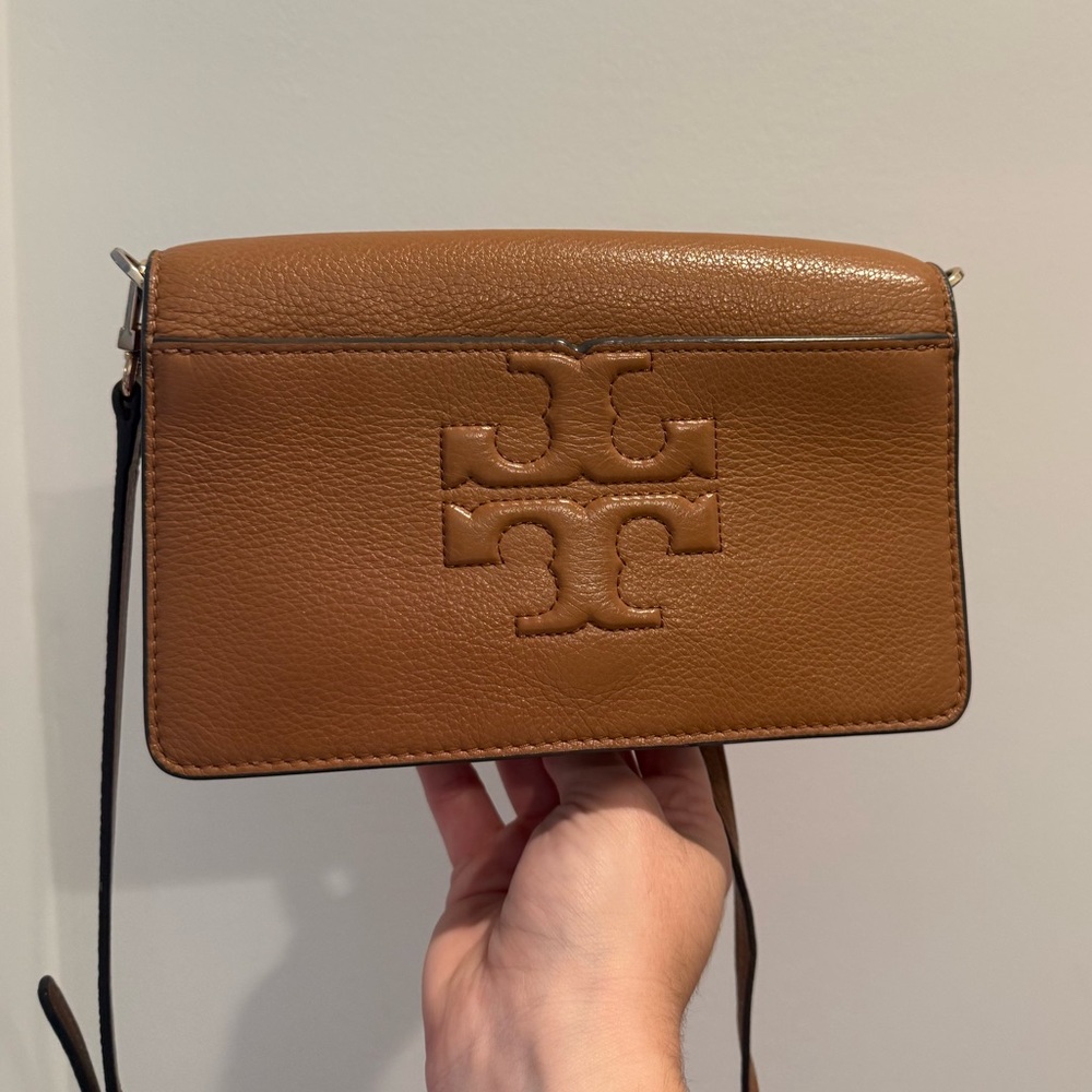 Tory Burch Tan Leather Crossbody Bag